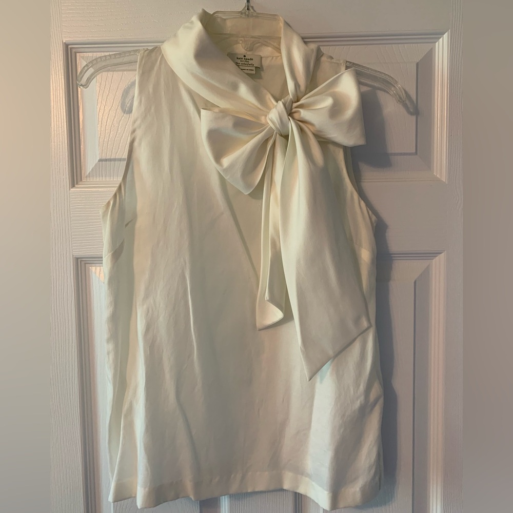 Kate Spade Top with Adjustable Bow- Size S